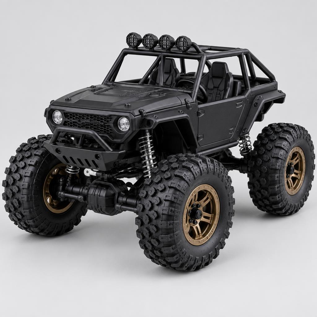 Carro Off-Road 4x4 de Controle Remoto — Preto